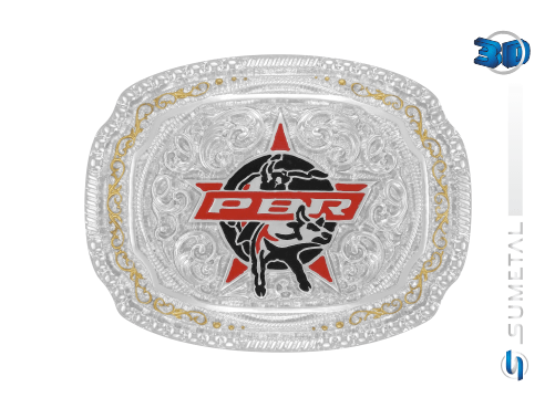 11428F PD - Fivela Country PBR PROFESSIONAL BULL RIDERS