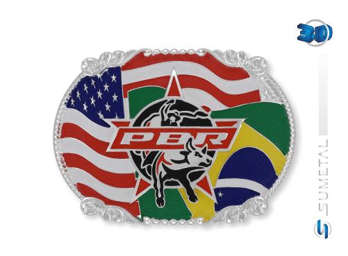 11431F PD - Fivela Country PBR PROFESSIONAL BULL RIDERS