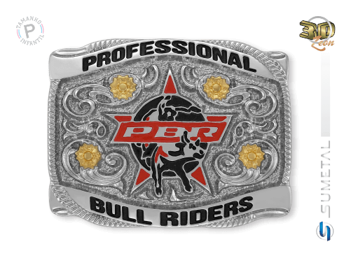 11468F ND - Fivela Country PBR PROFESSIONAL BULL RIDERS