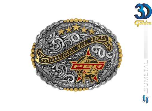 12736FE PD - Fivela Country PBR PROFESSIONAL BULL RIDERS