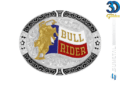 12769F PD Fivela Country Touro Bull Rider Bandeira Stars Buckles