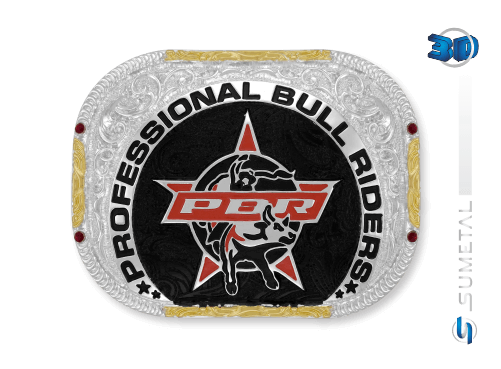 11466F PD - Fivela Country PBR PROFESSIONAL BULL RIDERS
