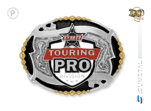 11471F ND - Fivela Country PBR PROFESSIONAL BULL RIDERS