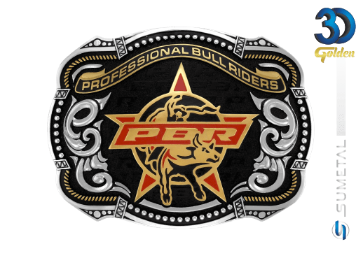12165F PD - Fivela Country PBR PROFESSIONAL BULL RIDERS